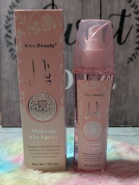 Pink Makeup Fix Spray – Hydrating Setting Mist - Yara scented